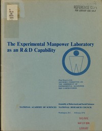 The Experimental Manpower Laboratory as an R&D Capability: Final Report