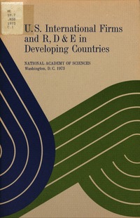 U.S. International Firms and R, D & E in Developing Countries