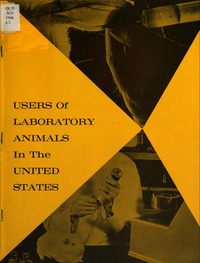 Cover Image: Users of Laboratory Animals in the United States