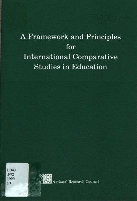 Framework and Principles for International Comparative Studies in Education