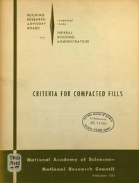 Cover Image:Criteria for Compacted Fills