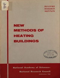 Cover Image: New Methods of Heating Buildings