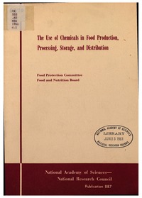 Use of Chemicals in Food Production, Processing, Storage, and Distribution
