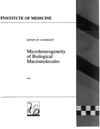 Cover Image: Microheterogeneity of Biological Macromolecules