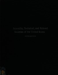 Cover Image: Scientific, Technical, and Related Societies of the United States