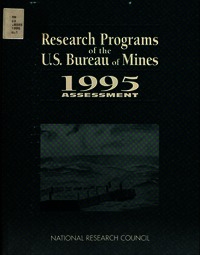 Cover Image: Research Programs of the U.S. Bureau of Mines
