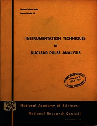 Cover Image: Instrumentation Techniques in Nuclear Pulse Analysis