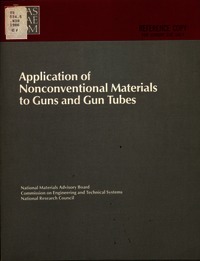 Cover Image: Application of Nonconventional Materials to Guns and Gun Tubes
