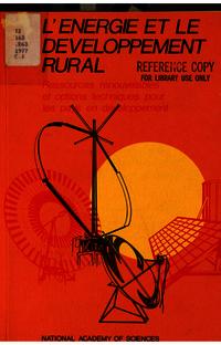 Cover Image: L'Energie et le Developpement Rural