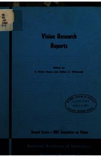 Cover Image: Vision Research Reports