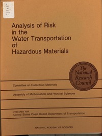Cover Image: Analysis of Risk in the Water Transportation of Hazardous Materials