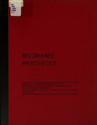 Below-Knee Prosthetics: A Report of a Symposium