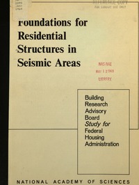 Cover Image: Foundations for Residential Structures in Seismic Areas