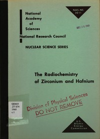 Cover Image: Radiochemistry of Zirconium and Hafnium