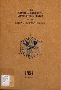 Cover Image: The Chemical-Biological Coordination Center of the National Research Council