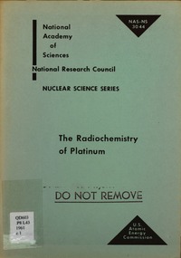 The Radiochemistry of Platinum