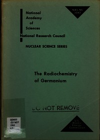 Cover Image: Radiochemistry of Germanium