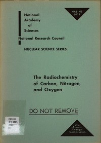 The Radiochemistry of Carbon, Nitrogen, and Oxygen