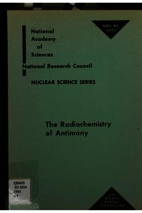 Cover Image: Radiochemistry of Antimony