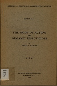 Cover Image: The Mode of Action of Organic Insecticides