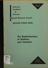 The Radiochemistry of Niobium and Tantalum