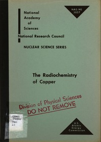 The Radiochemistry of Copper