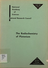 Cover Image: The Radiochemistry of Plutonium