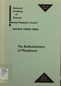 Cover Image: Radiochemistry of Phosphorus