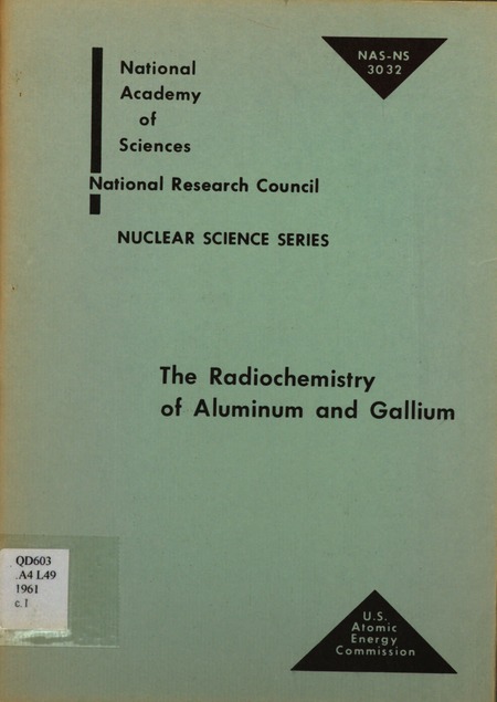 The Radiochemistry of Aluminum and Gallium