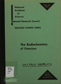 Cover Image: The Radiochemistry of Francium