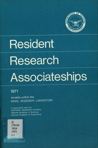 Cover Image: Resident Research Associateships