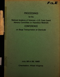 Cover Image: Proceedings for the Conference on Barge Transportation of Chemicals