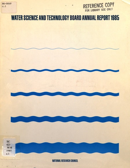 Water Science and Technology Board Annual Report 1985