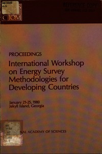 Cover Image: International Workshop on Energy Survey Methodologies for Developing Countries