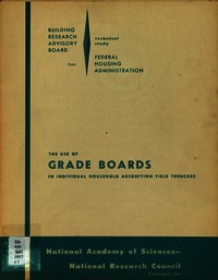 The Use of Grade Boards in Individual Household Absorption Field Trenches
