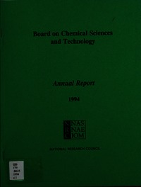 Cover Image: Board on Chemical Sciences and Technology