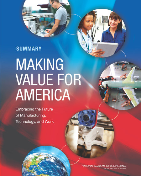 Cover: Making Value for America: Embracing the Future of Manufacturing, Technology, and Work: Summary