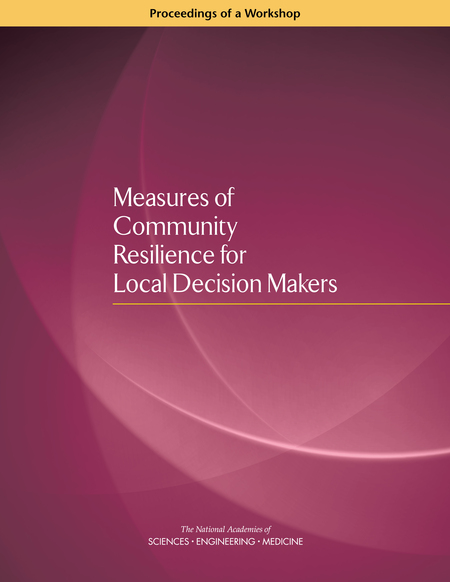 Cover: Measures of Community Resilience for Local Decision Makers: Proceedings of a Workshop