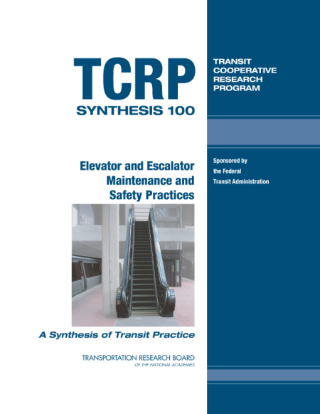 Cover: Elevator and Escalator Maintenance and Safety Practices