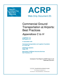 Commercial Ground Transportation at Airports: Best Practices-Appendices C to H