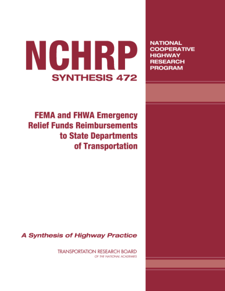 FEMA and FHWA Emergency Relief Funds Reimbursements to State Departments of Transportation
