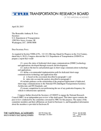 Review of the USDOT Report on Connected Vehicle Initiative Communications Systems Deployment