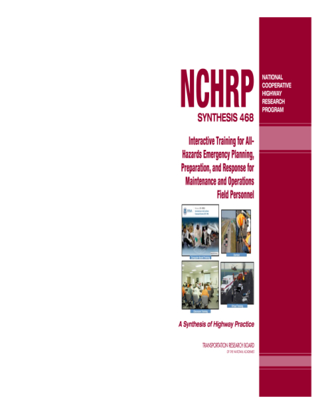 Cover: Interactive Training for All-Hazards Emergency Planning, Preparation, and Response for Maintenance and Operations Field Personnel