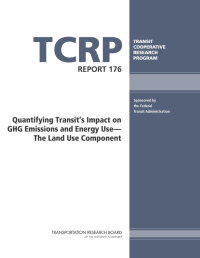 Quantifying Transit’s Impact on GHG Emissions and Energy Use—The Land Use Component