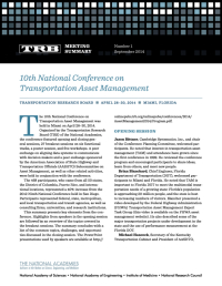 10th National Conference on Transportation Asset Management