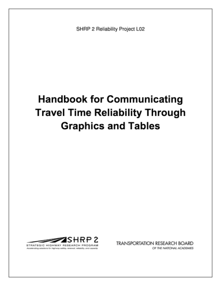 Handbook for Communicating Travel Time Reliability Through Graphics and Tables