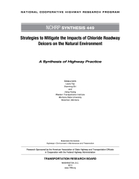 Strategies to Mitigate the Impacts of Chloride Roadway Deicers on the Natural Environment