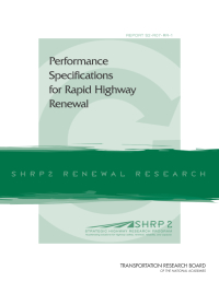 Cover Image:Performance Specifications for Rapid Highway Renewal