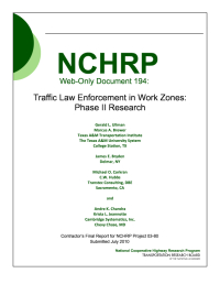 Traffic Law Enforcement in Work Zones: Phase II Research