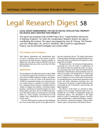 Cover Image:Legal Issues Surrounding the Use of Digital Intellectual Property on Design and Construction Projects